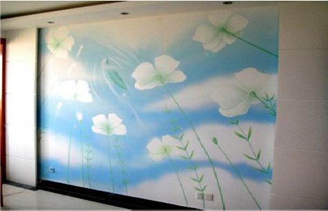 师宗画墙绘怎么画好白云的蓬松感？