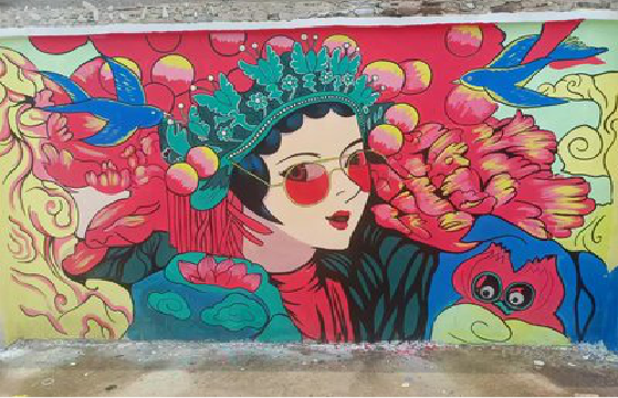 师宗墙体彩绘-网红墙