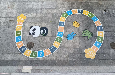 师宗地面游戏彩绘