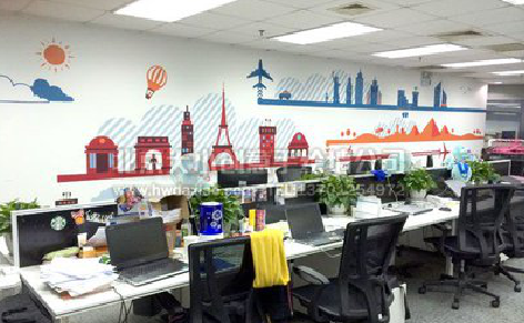 师宗教你设计办公室墙绘的方法。