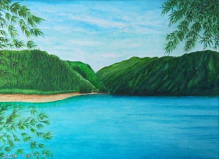 师宗在墙绘中，如何绘画绿水青山？