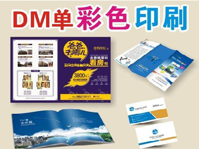 师宗单页印刷，色彩搭配简单。